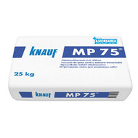 Tencuiala de ipsos pentru aplicare mecanizata si manuala Knauf MP75, sac 25 kg