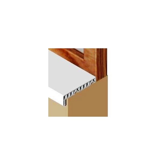 Glaf termorezistent pentru interior din PVC infoliat, Prolux-Genesis, alb, L = 3.0m, 150mm