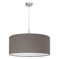 PENDUL, EGLO PASTERI 31578, 1x60W, E27, TEXTIL, MARO ANTRACIT