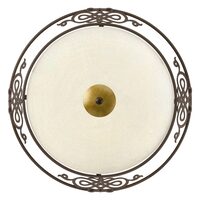 Plafoniera, Eglo Mestre, E27 2x60W ø395mm, Beige, maro antichizat, auriu