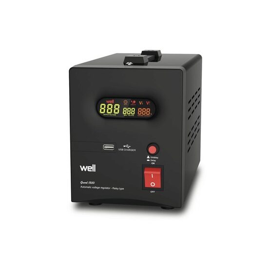 STABILIZATOR AUTOMAT DE TENSIUNE CU RELEU 1500VA/900W AVR REL 1500VA