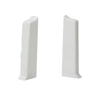 Terminatie plinta pvc, Salag, 2buc/set, alb