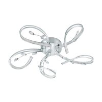PLAFONIERA CRISTAL, EGLO VALLEMARE 97487, LED 5x6.6W, CROM