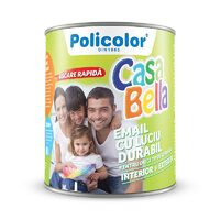 Vopsea alchidica pentru lemn/metal, Policolor Casabella, albastru-ral 5015, 0.75l