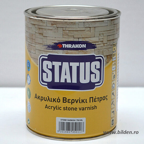 Lac acrilic pentru piatra, Status Stone Varnish, 2.5l