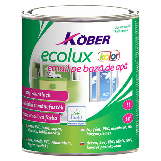 EMAIL PE BAZA DE APA KOBER ECOLUX KOLOR, ALB 2,5L