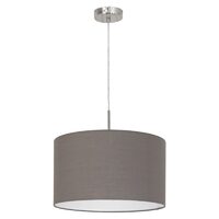 PENDUL, EGLO PASTERI 31574, 1x60W, E27, TEXTIL, MARO ANTRACIT