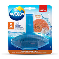 Odorizant bazin Wc, Sano Bon Blue peach, 5 in1, 55g
