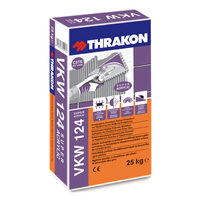 Adeziv pentru placi ceramice neabsorbante, cu rezistenta la alunecare si timp de lucru extins, Thrakon VKW 124, alb, 25kg