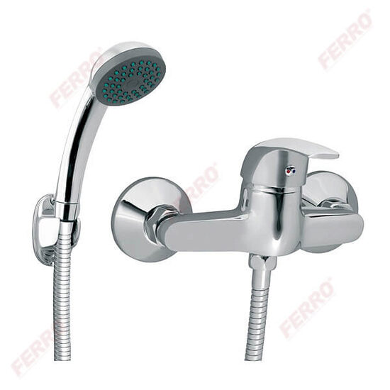 BATERIE PERETE DUS, FERRO VASTO, CROM CU ACCESORII, BVA77