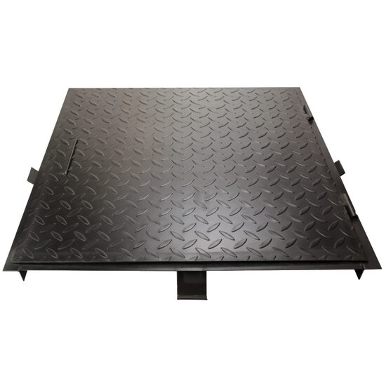 Capac camin, 60x60cm, negru