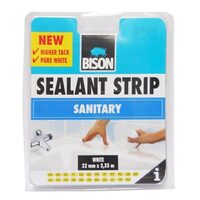 Banda de etansare siliconica BISON Sealant Strip, alb, 22mmx3,35m