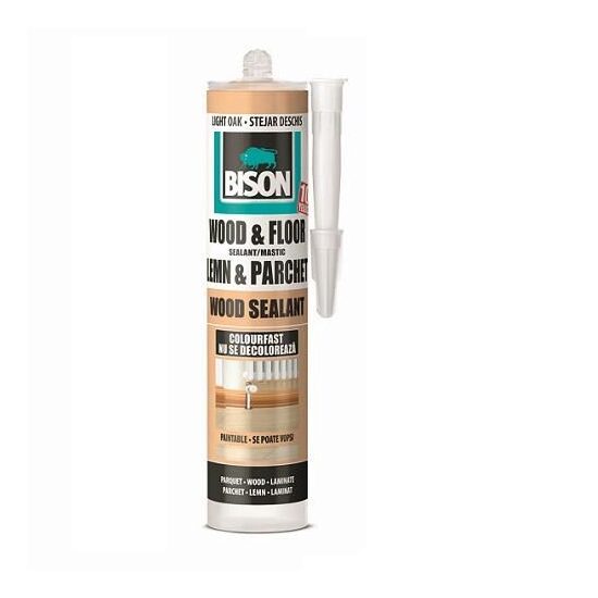 Mastic pentru lemn BISON Wood Sealant, 300ml, stejar deschis