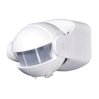 Senzor de miscare pentru perete, IP44, alb