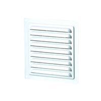 Grila aluminiu cu plasa antiinsecte,VENTS,200x200mm