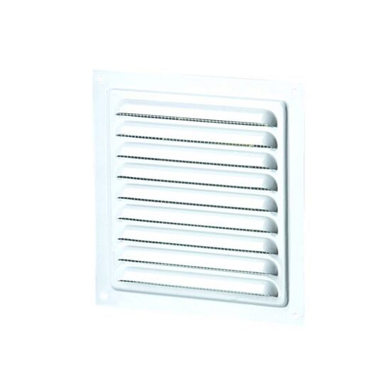 Grila aluminiu cu plasa antiinsecte,VENTS,200x200mm