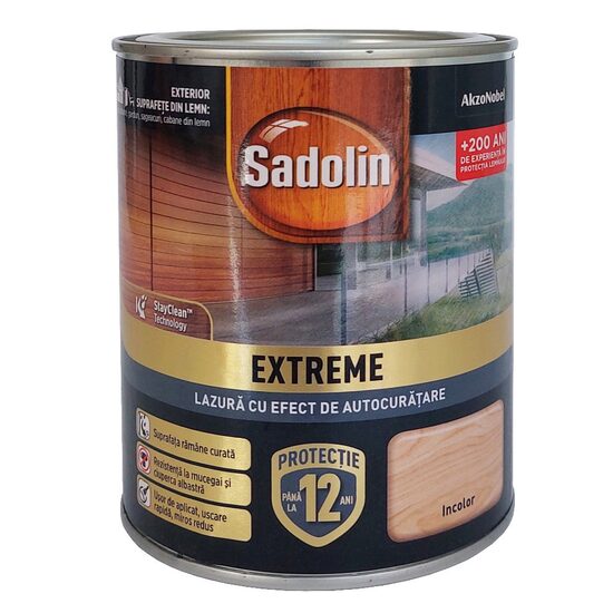 Lac pentru lemn, Sadolin Extreme, incolor, 0.7l