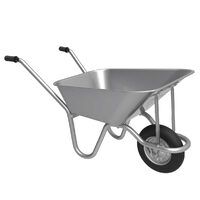 Roaba cuva galvanizata, roata plina PVC, 70l, 10.50kg