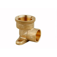 Cot suport perete din alama, pentru cupru 15-1/2", filet interior