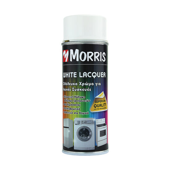 Spray decorativ frigo, Morris, alb, 400 ML