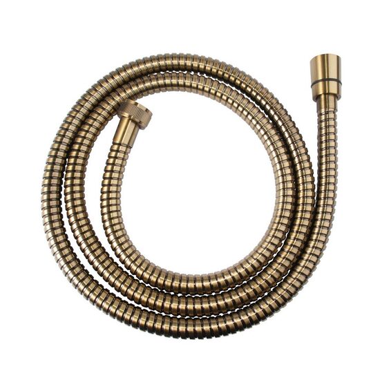 Furtun flexibil dus conic, Ferro, metalic 150 cm, bronz antichizat