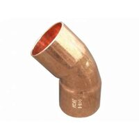 Curba cupru 22 mm, 45 Â°, pentru imbinare prin sudura, interior-interior