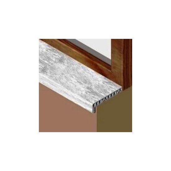 Glaf termorezistent pentru interior din PVC infoliat, Prolux-Genesis, alb marmorat, L = 3.0m, 200mm