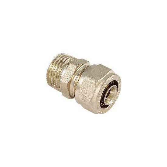 RACORD DREPT MASCULIN NICHELAT, TIEMME, D.20 3/4" 1600005/1600N002005