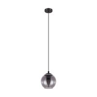 Pendul, Eglo Ariscani, E27 1 x 40W ø200mm, Negru Transparent