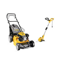 Pachet Promo: Masina de tuns iarba cu motor termic autopropulsata, FF Group GLM 46/140 + trimmer electric, FF Group Est 450 Plus