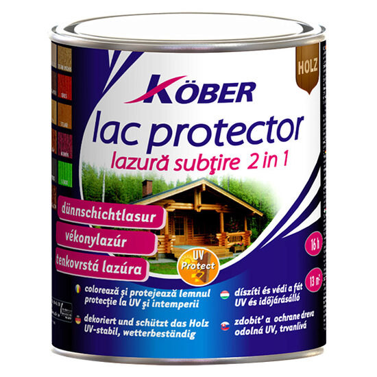 Lazur pentru lemn, Kober lac protector, Stejar inchis 2,5l