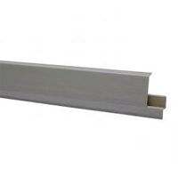 Plinta parchet pvc, Salag, 2.5m, aluminiu