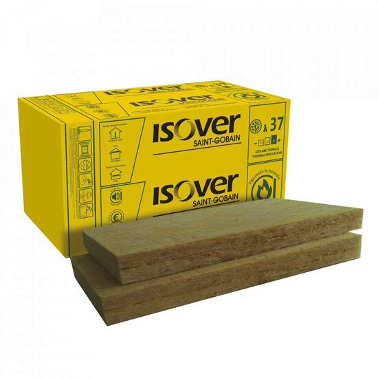 Vata minerala bazaltica Isover PLE Plus grosime 100 mm, 600x1000 mm, 3.6 mp/bax