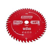 Disc fierastrau circular pentru lemn, Benman, 184x2.6mm/20mm, 48T_71902
