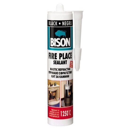 Mastic refractar rezistent la temperaturi ridicate, BISON Fire Place Sealant 1250Â°C, 530g