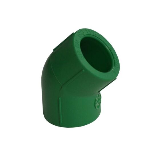 Cot PPR verde, D.32mm, 45grd