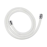 Furtun flexibil dus conic PVC, Ferro, 150 cm, albcrom