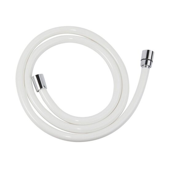 Furtun flexibil dus conic PVC, Ferro, 150 cm, albcrom