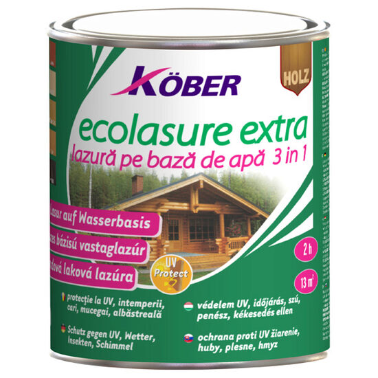 Lac pentru lemn Kober Ecolasure Extra Wenge 0,75l
