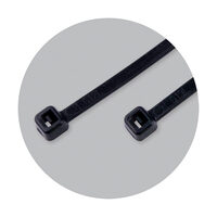 Coliere plastic negre, Benman, 250mm x 4.8mm (100buc), 70788