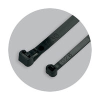 Coliere plastic negre, Benman, 200mm x 7.6mm (100buc), 70890