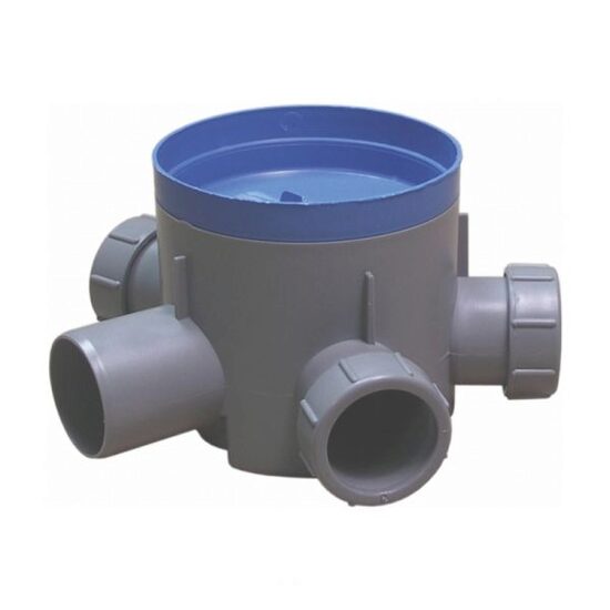 Sifon pardoseala gratar inox, Valrom, 4 Intrari D40 1 iesire D50 H 100