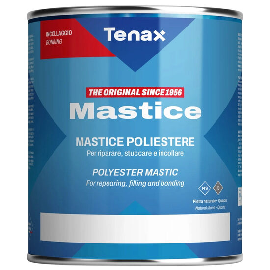 Mastic poliester pentru piatra naturala si quartz, Tenax Solido, paglierino, 1000 ml + intaritor 45ml
