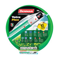 Furtun de gradina TechnoFlex, Benman, 1"x50m, verde-alb