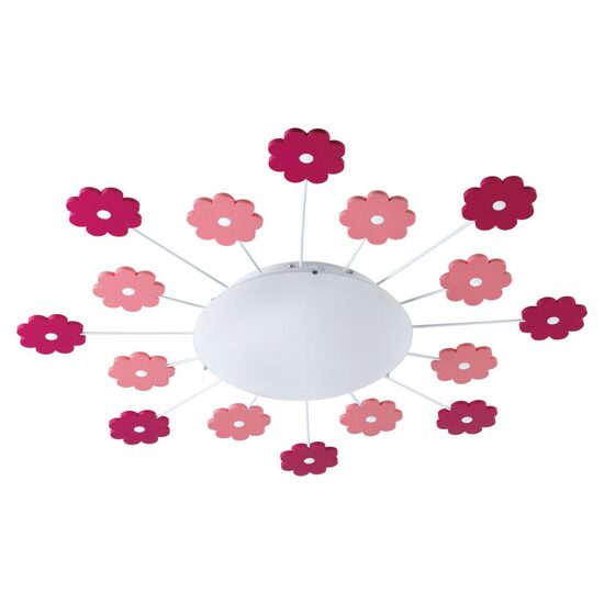 Plafoniera pentru copii brate fluorescente, cu tema "flori" Eglo Viki 1, E27 1x60W ø615mm