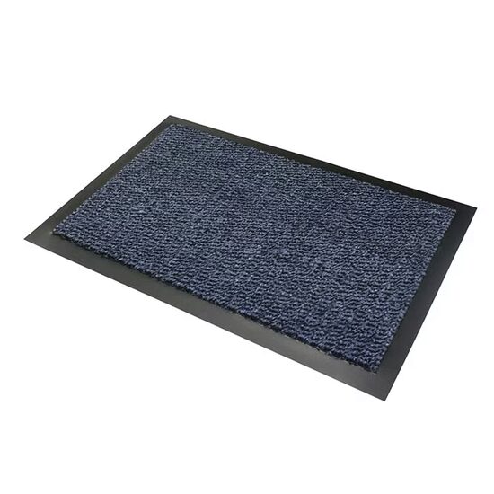Covor intrare, Faro, 90x120cm, black+ blue