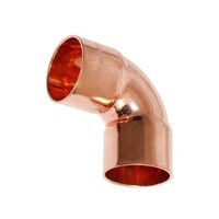 Cot cupru 22 mm, la 90 Â°, interior-interior, pentru imbinare prin sudura