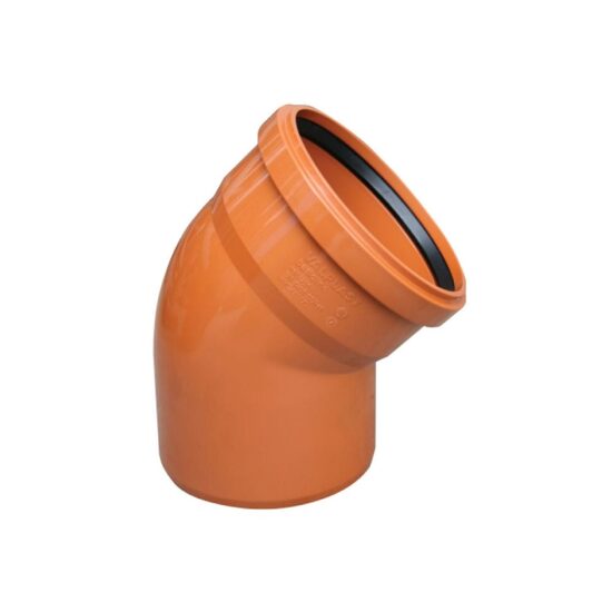 Cot canal pvc, D.110, 45 grd