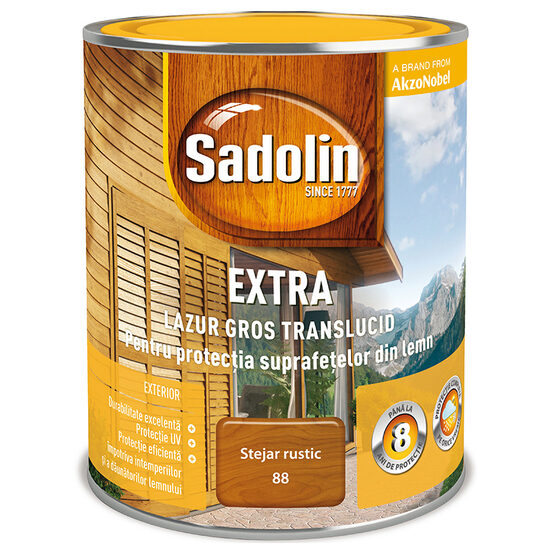 LAC PENTRU LEMN, SADOLIN EXTRA, STEJAR RUSTIC, 0.75L