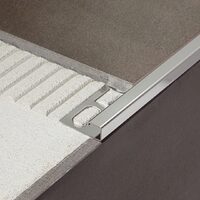 Coltar inchidere profil, Mapei Profilpas, Proangle Q ZQBN/10/EI, H=10mm, argintiu lucios